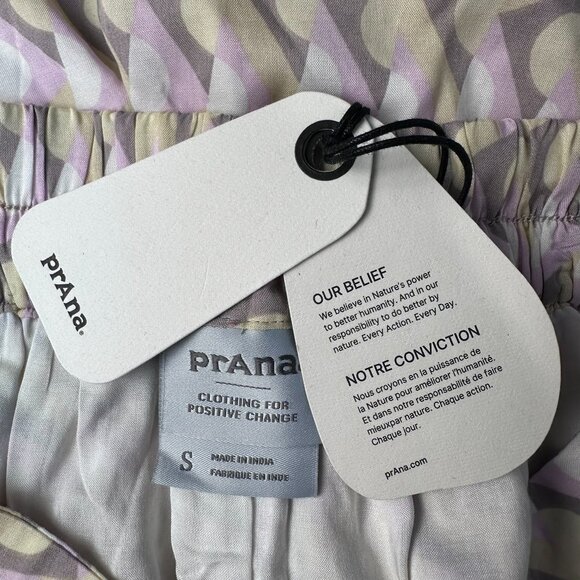 PrAna Women's Iguala Lined Elasticized Waist Short, Size Small, Willow Retro Geo - Picture 7 of 11